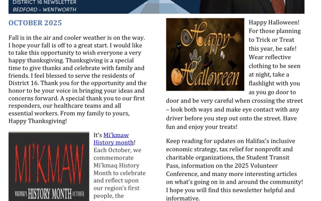 My October 2025 e-Newsletter